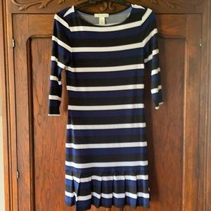 White House Black Market stripes mini dress